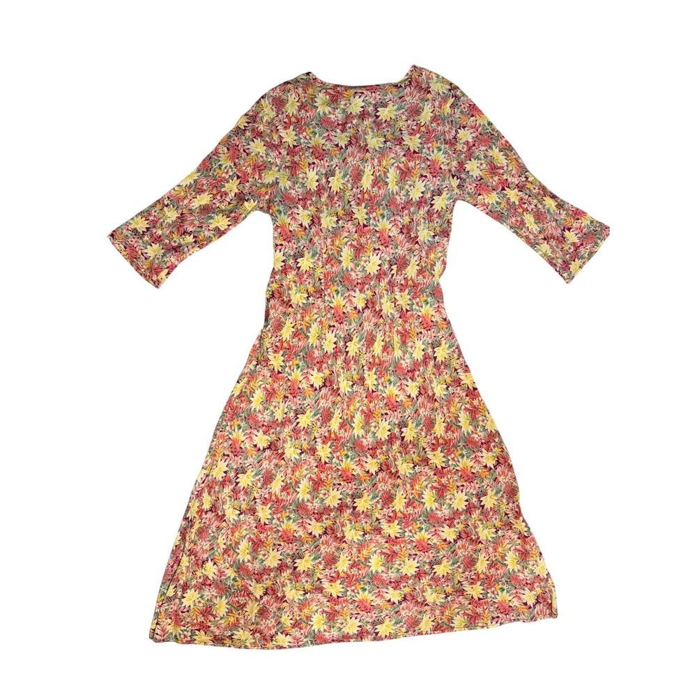 Vintage April Cornell Floral Boho Midi Dress | Y2K Cottagecore - Picture 3 of 8